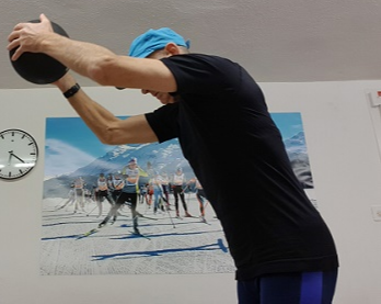 The medicine ball throw down improves your coordination and builds core strength. Medicine ball throw down