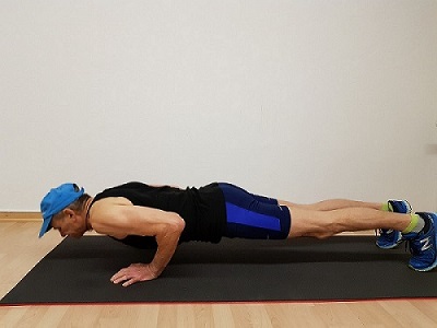 Narrow push-ups strengthens your triceps Push-ups